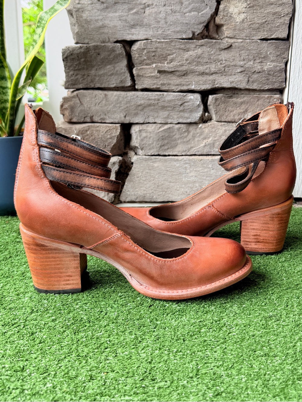 Freebird by Steven Randi Brown Leather Women’s Ankle Boots - Picture 9 of 13